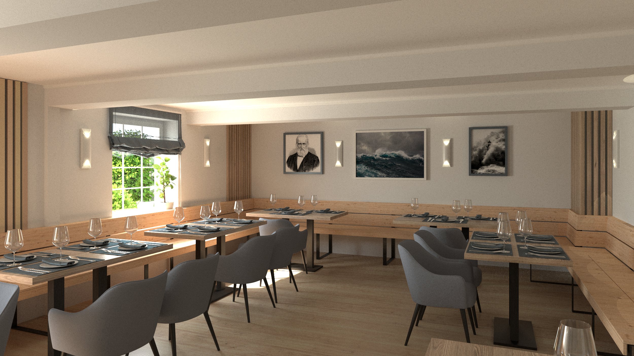 Restaurant Visualisierung - virtuelle Raumgestaltung